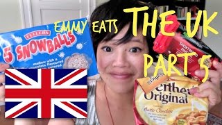 Emmy Eats the UK Part 5  tasting more British sweets [upl. by Husha]