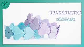 Jak zrobić bransoletkę z serc origami  DIY Tutorial [upl. by Saxena354]