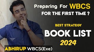 BOOKLIST FOR WBCS 2024 According to Latest Pattern  Abhirup Bhattacharjee WBCSExe  WBCS Strategy [upl. by Frasco349]