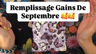 💋Vidéo Bonus💋Remplissage Avec Les Gains De Septembre 🥰 remplissage gains [upl. by Noissap]