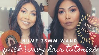 NUME OCTOWAND 55MM  EASY boho wavy hair MOM HACK [upl. by Nitin664]