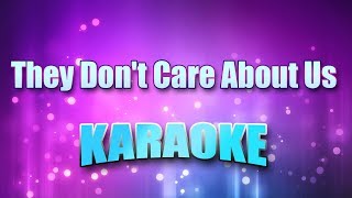 Jackson Michael  They Dont Care About Us Karaoke amp Lyrics [upl. by Anaoj424]