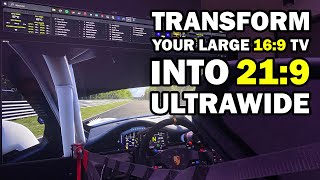 Transform your 169 TV into a 219 ultrawide and save GPU resources PC only [upl. by Llertnov]