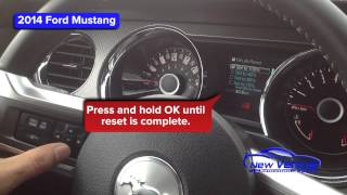 2014 Ford Mustang Oil Light Reset  Service Light Reset [upl. by Iren]