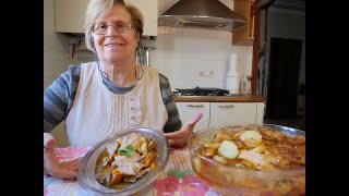 TROTA AL FORNO CON FUNGHI ZUCCA E PATATE  RICETTA DELLA NONNA MARIA [upl. by Itram]