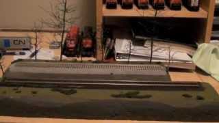 Cork vs Foam roadbed HO scale [upl. by Mot]