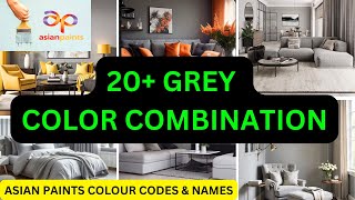 Best Grey Paint Color Combination for Every Room in Your Home  Asian paints GREY color codes [upl. by Paradies]