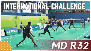 MAURYANGAJENDRAN VS SHYAMPRASADARYANINTERNATIONAL BADMINTON CHALLENGE RAIPUR [upl. by Llerdnod]