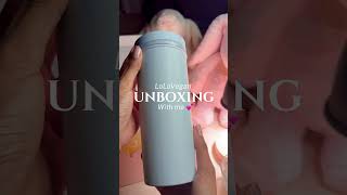 🫶🏻💛💜 unboxing lolovegan vitaglow vegan skincare youtubeshorts shortsvideo ambassador [upl. by Atillertse]