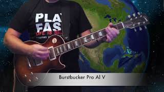 EVH Frankenstein vs Burstbucker Pro in Gibson Les Paul [upl. by Atsocal566]