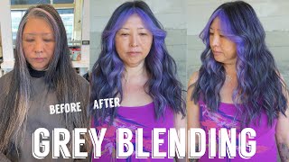 Hair Transformations with Lauryn Grey Blending with Lilac Money Piece Ep 89 [upl. by Elleahcim]