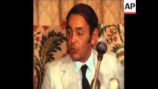 SYND 31770 KING HASSAN II HOLDS PRESS CONFERENCE IN RABAT [upl. by Aniad422]