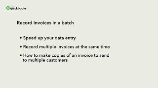 How to create invoices in a batch  QuickBooks Online Advanced [upl. by Yeruoc469]