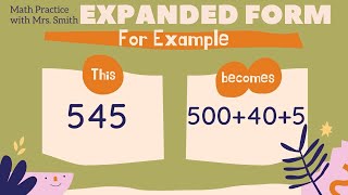 5th Grade Math Tutorial Expanded Form The First Level 4th Grade Math Practice [upl. by Hannan978]