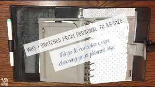 Why I Switched from Personal to A5 Size  Tips for Choosing a Planner Size [upl. by Olinde911]