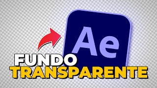 Como SALVAR VÍDEOS com FUNDO TRANSPARENTE no AFTER EFFECTS [upl. by Truk406]