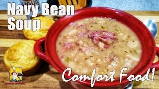 Navy Bean Soup Recipe  Ham and Bean Soup [upl. by Schilit433]