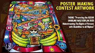 How to Draw Poster Making Contest Artwork Asean [upl. by Atiana]