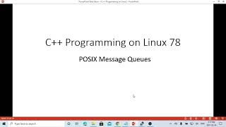 C Programming on Linux  POSIX Message Queue Example [upl. by Kcirdlek]