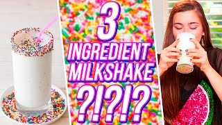 3 Ingredient Funfetti Milkshake  3 Items Or Less w CloeCouture [upl. by Kerr829]