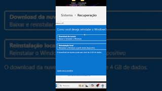 RESTAURAR O PC WINDOWS EM 2024 SHORTS [upl. by Adirf]
