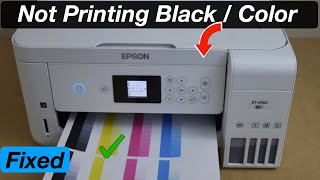 Epson ET 2760 Not Printing Black or Colour Ink Bk or Y M C [upl. by Ingrid16]