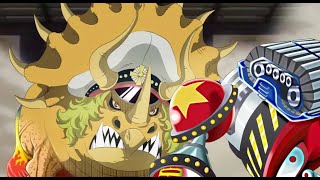 One Piece  Franky vs Sasaki Wano Full Fight 1033 [upl. by Hsilgne]