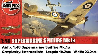 Airfix 148 Supermarine Spitfire Mk1a Kit Review [upl. by Florin]