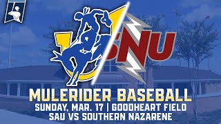 Baseball Southern Arkansas vs Southern Nazarene 31724 [upl. by Irpac]