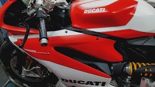 Ducai 959 Panigale Corse first start up [upl. by Arica]