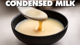 Homemade condensed milk  Condensed milk recipe milk dairy kitchen [upl. by Jarrad]