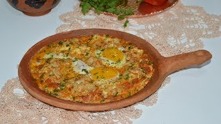 Tajine cervelle المخ بالبيض و الطماطم على الطريقة التقليدية أكثر من رااااائع [upl. by Tiemroth]