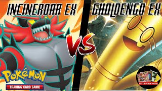 Incineroar ex VS Gholdengo ex  Pokémon TCG Gameplay [upl. by Hamnet]