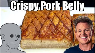 Following Instructions from Gordon Ramsay Crispy Pork Belly [upl. by Akins]