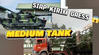 pengiriman Harimau medium tank dari PTpindad persero [upl. by Clyve]