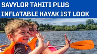 Savylor Tahiti Plus Inflatable Kayak  1st look out on the lake [upl. by Clo82]