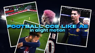 BEST FREE Alight Motion CCs for Football edits  Alight Motion CCs Like AE Link in description 3 [upl. by Bernice]