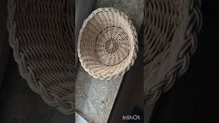 Selbst geflochtener Korb aus Peddigrohr homemade basket made of wicker cane [upl. by Carmen]