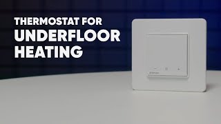 Thermostat terneo S for underfloor heating — unpacking and basic settings [upl. by Morgan]