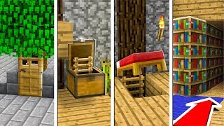 5 PASSAGES SECRETS QUE VOUS POUVEZ FAIRE DANS MINECRAFT [upl. by Fischer]