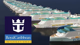 Royal Caribbean Fleet Size Comparison 3D [upl. by Norrie]