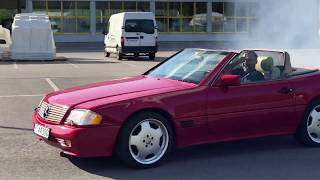 Mercedes SL500 r129 burnout [upl. by Namien]