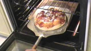 Short version Baking Pizza on a Baking Stone [upl. by Im178]