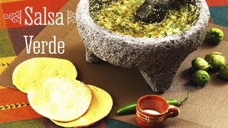 Salsa Verde Mexicana  Receta de Salsa Verde original [upl. by Chobot]