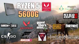 Ryzen 5 5600G Vega 7  Test in 10 Games  5600G Gaming [upl. by Asiar]