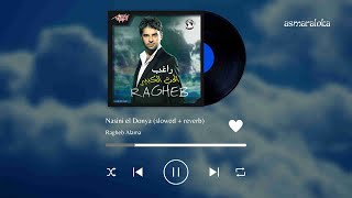 ragheb alama  nasini el donya slowed  reverb [upl. by Noedig749]