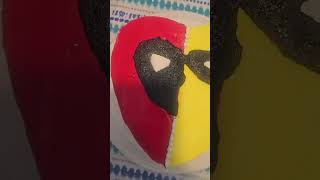 Like a Deadpool ❤️💛 ddeadpool deadpoolwolverine cakedecorating likeaprayer deadpoolxwolverine [upl. by Atiuqahs]