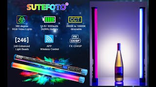 Sutefoto TP25 RGB Tube Light [upl. by Areht]