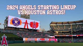 2024 ANGELS STARTING LINEUP vs HOUSTON ASTROS  September 13 2024 [upl. by Carney]