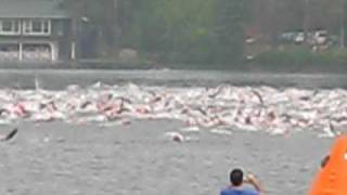 Ironman Lake Placid 2009  Swim Start [upl. by Linder255]